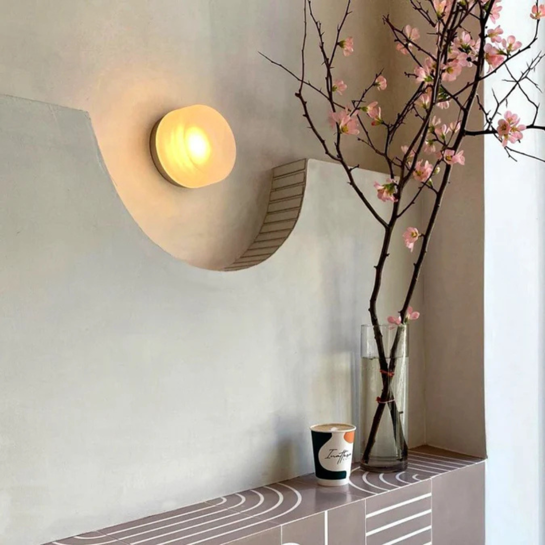 Minimalist Wall Light with Recessed Diffuser