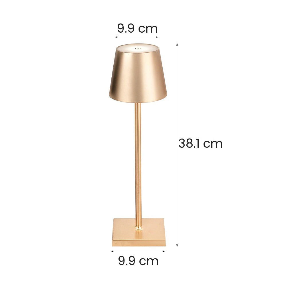 Rechargeable Bistro Table Lamp — Cordless Aluminum Lamp, 6 Colors