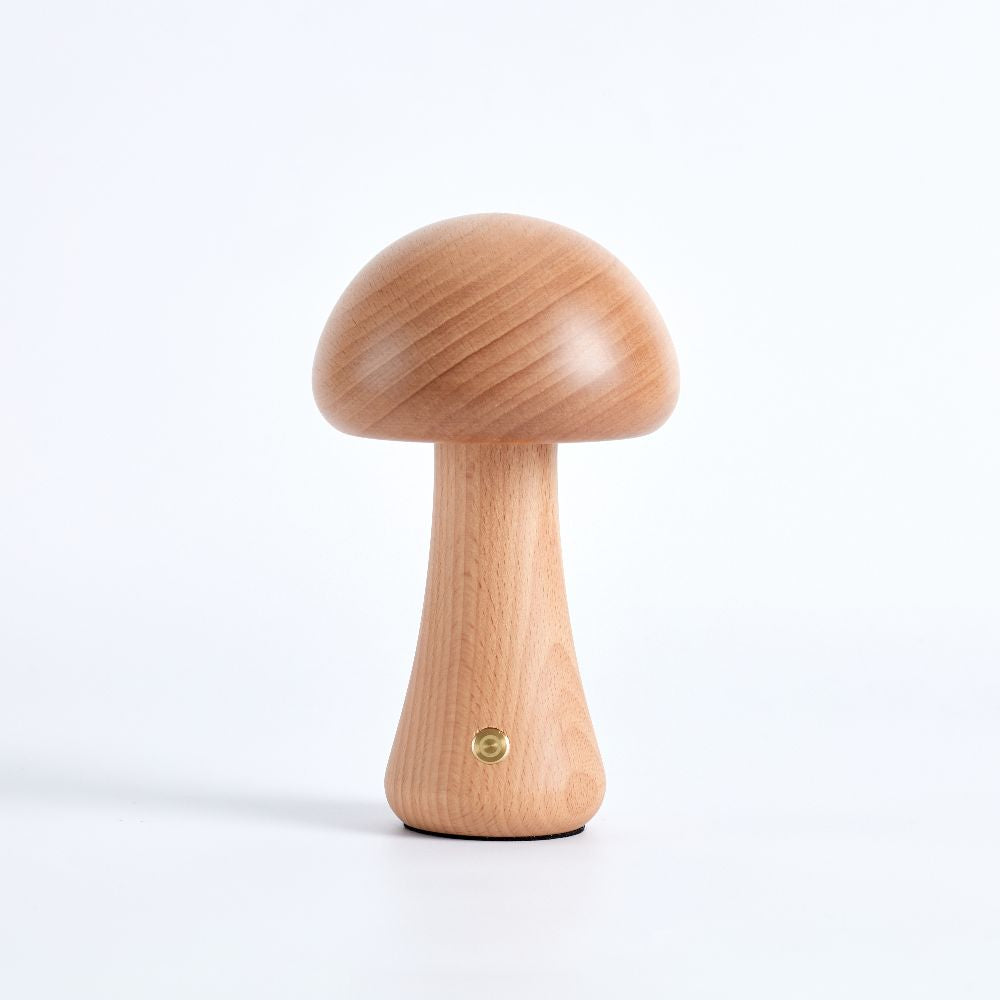 Juniper Wooden Mushroom Table Lamp