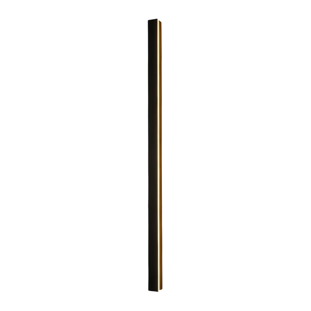 Linear Outdoor Wall Sconce Minimalist LED Black Lamp