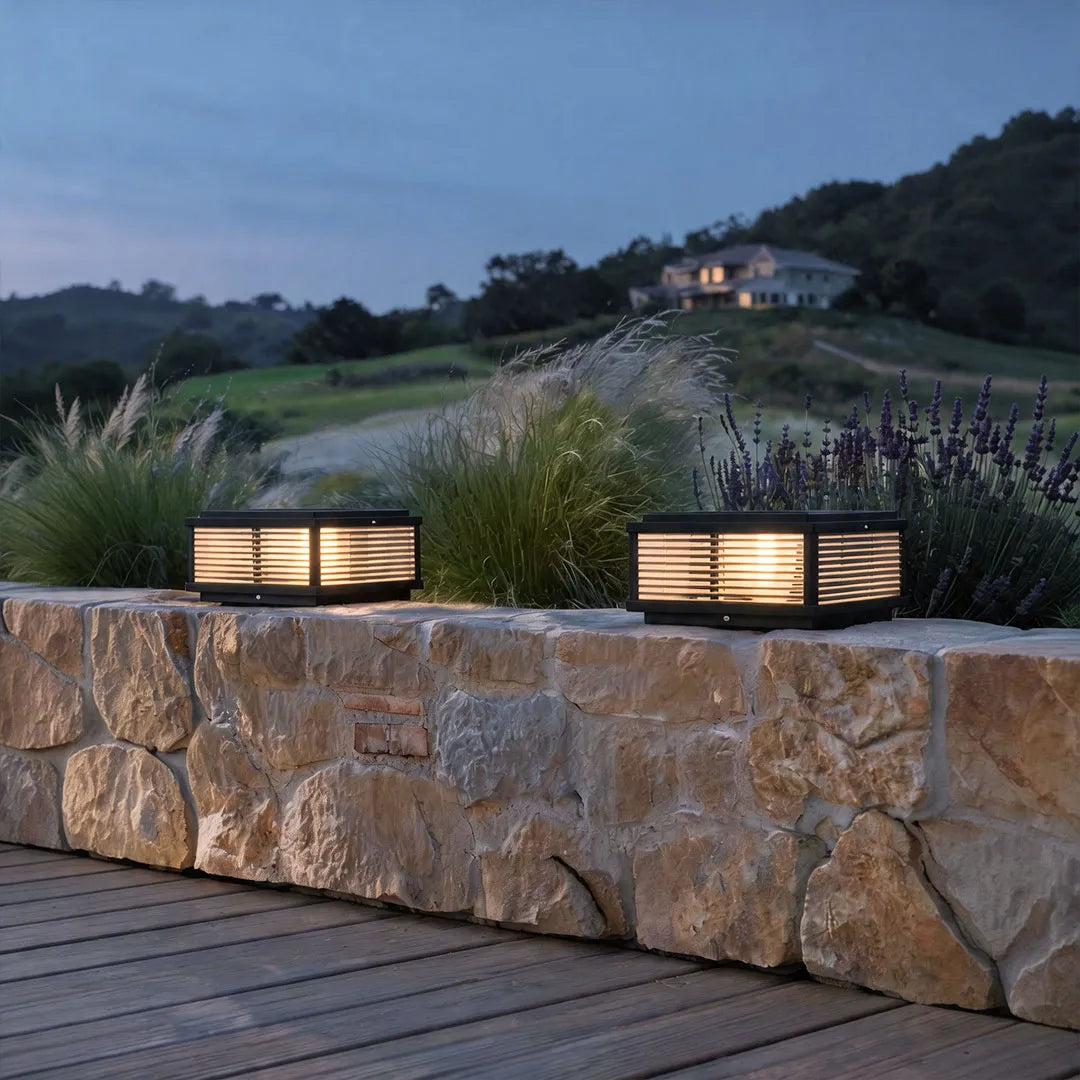 Harbor Ribbed Glass Square Pillar Light – view 7