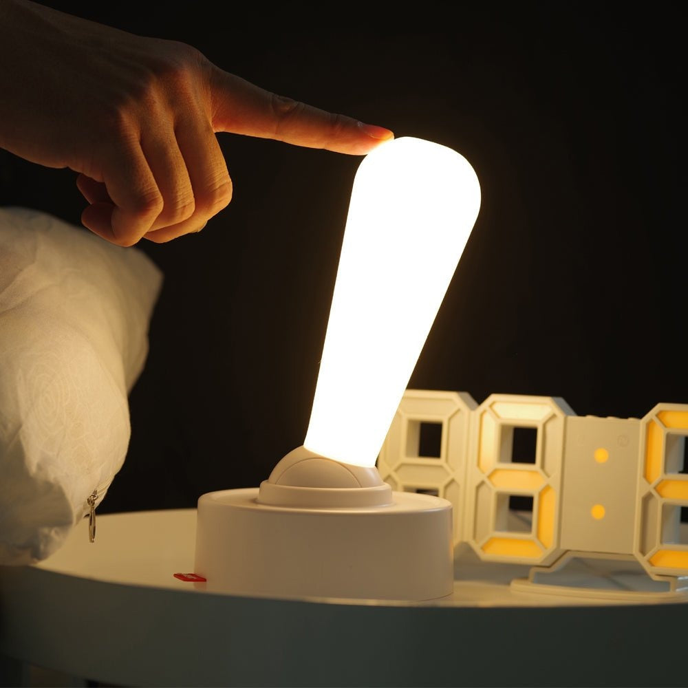 Toggle Switch Night Light — Cordless USB Rechargeable Bedside Lamp