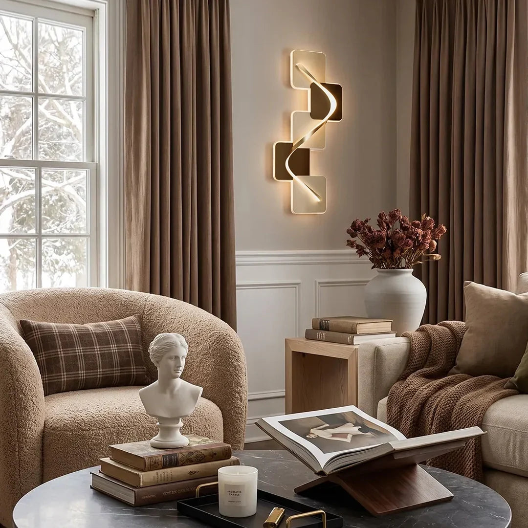 Tide Geometric Backlit LED Wall Art Light