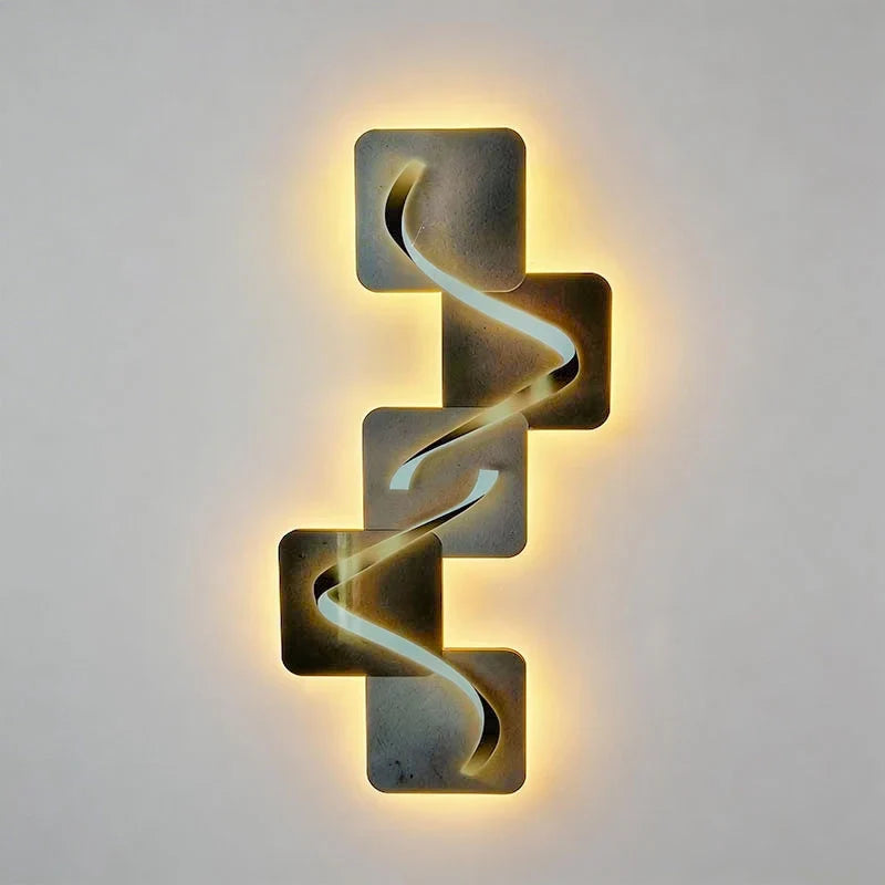 Tide Geometric Backlit LED Wall Art Light