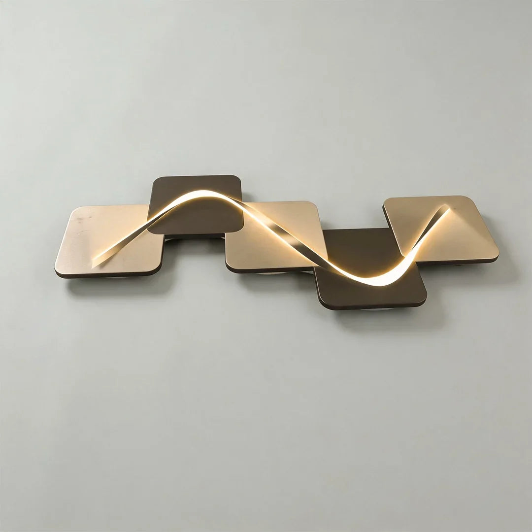 Tide Geometric Backlit LED Wall Art Light