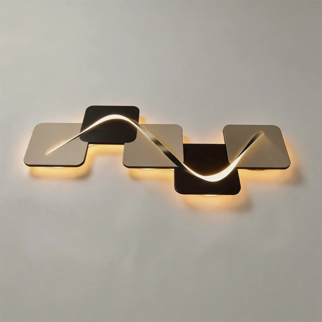 Tide Geometric Backlit LED Wall Art Light