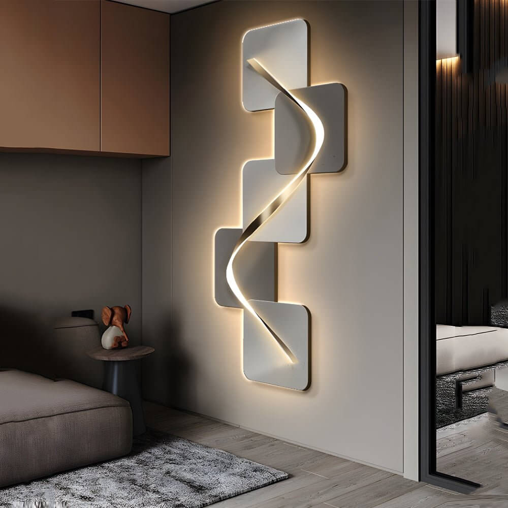 Tide Geometric Backlit LED Wall Art Light – view 5