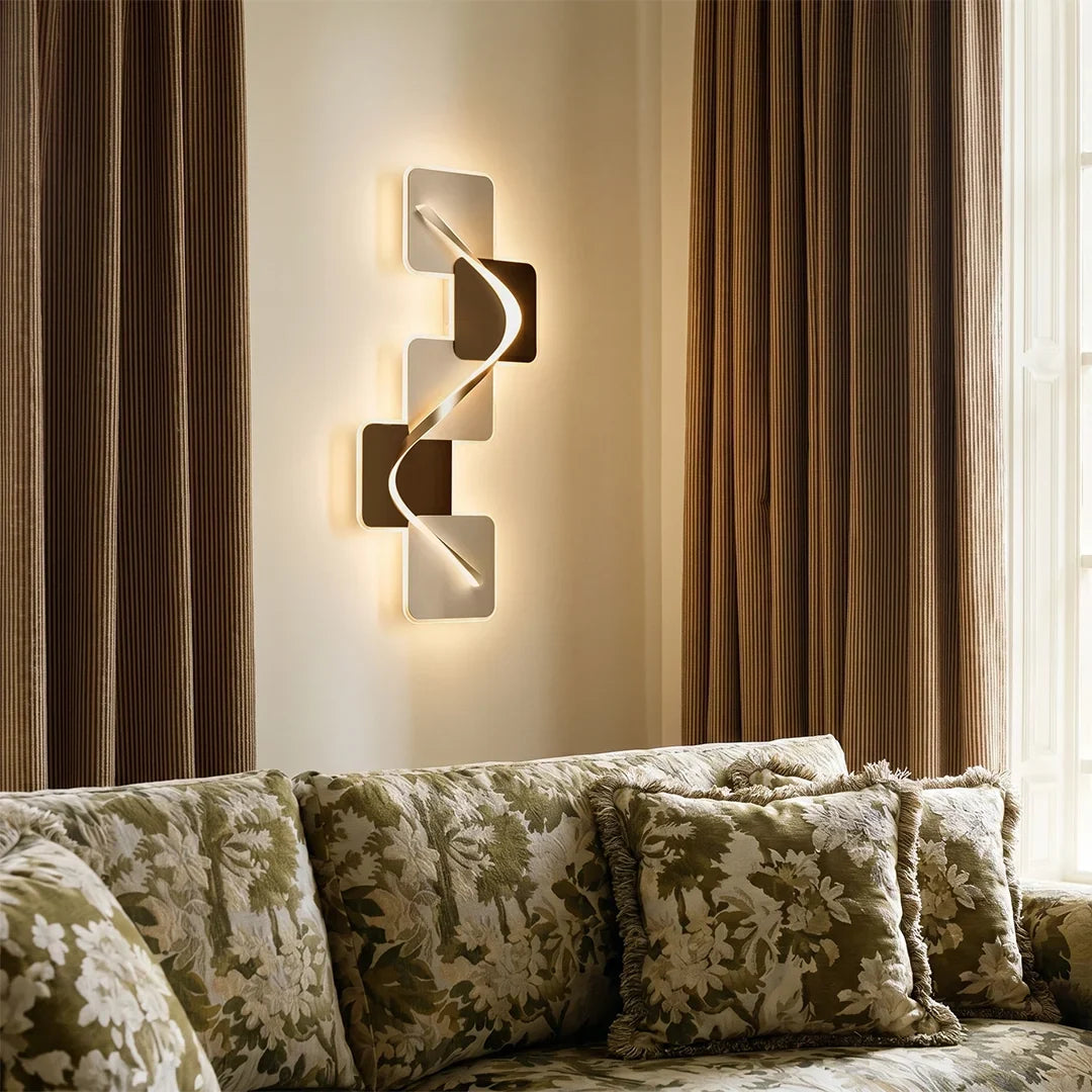 Tide Geometric Backlit LED Wall Art Light