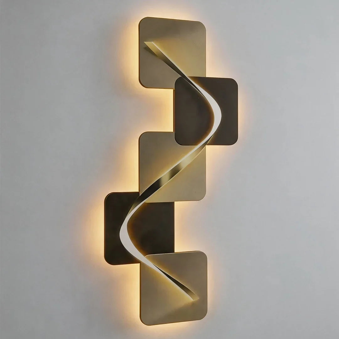 Tide Geometric Backlit LED Wall Art Light